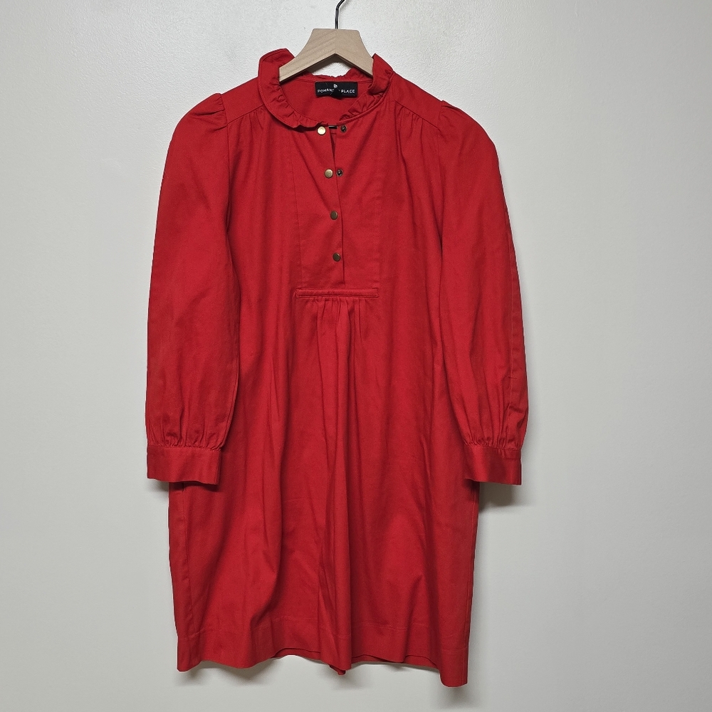 Tuckernuck POMANDER PLACE Red Claiborne Dress M $128